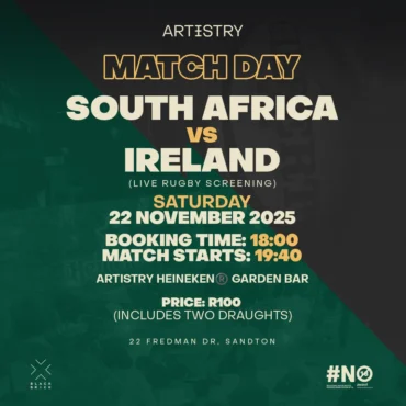 Live Rugby Screening | South Africa vs Ireland