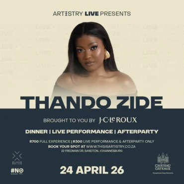 Artistry Live presents THANDO ZIDE