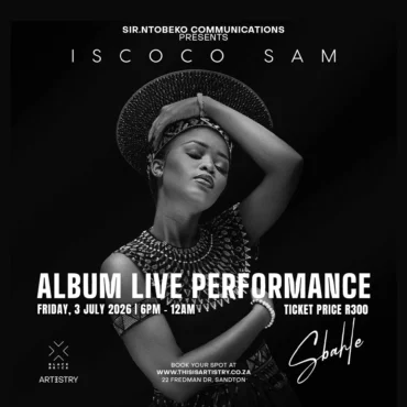 SBAHLE ISCOCO SAM ALBUM LIVE